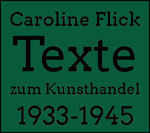 Logo Texte zum Kunsthandel 1933-1945